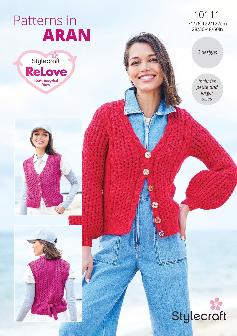 Stylecraft ReLove Aran - Cardigan & Waistcoat (10111)