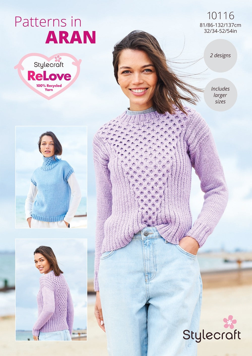 Stylecraft ReLove Aran - Sweater & Tank Top (10116)