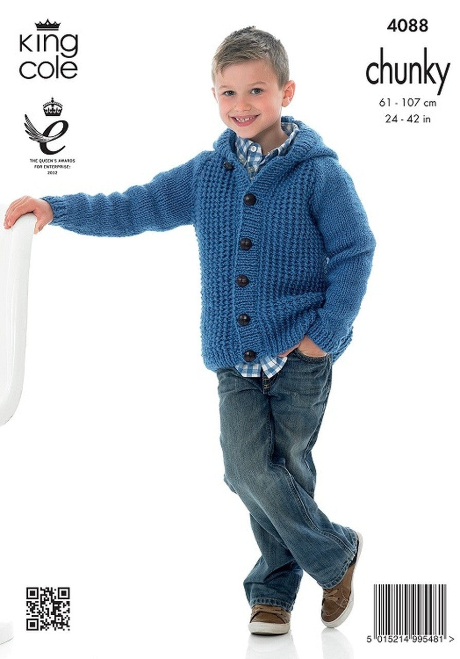 King Cole Big Value Chunky - Cardigan & Hoodie (4088)