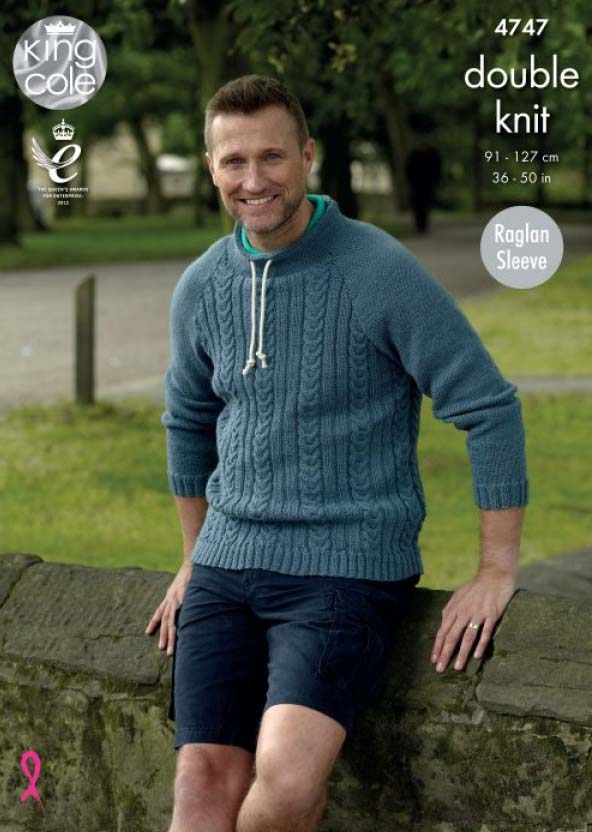 King Cole Merino Blend DK - Mens Sweater (4747)