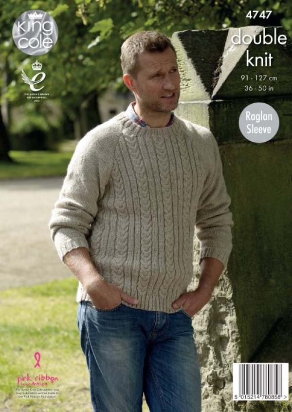 King Cole Merino Blend DK - Mens Sweater (4747)