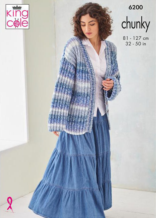 King Cole Hedgerow Chunky - Sweater & Cardigan (6200)