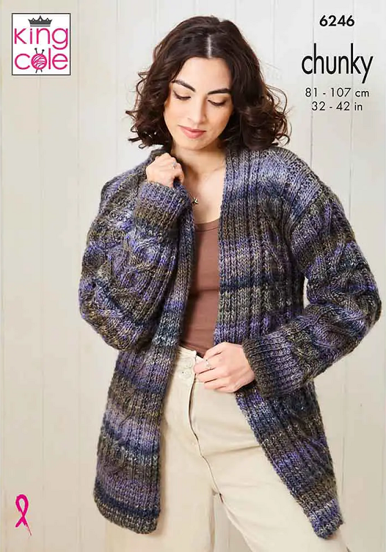 King Cole Cottagespun Chunky - Sweater & Cardigan (6246)