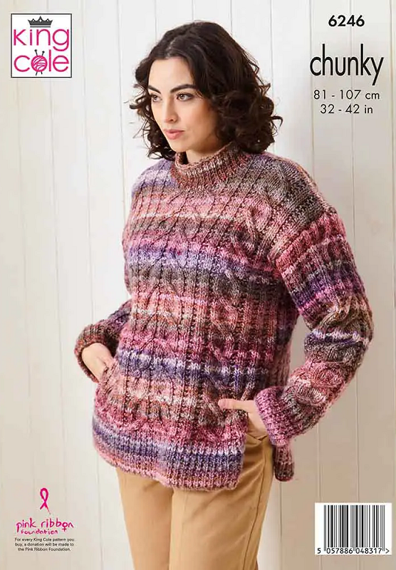 King Cole Cottagespun Chunky - Sweater & Cardigan (6246)