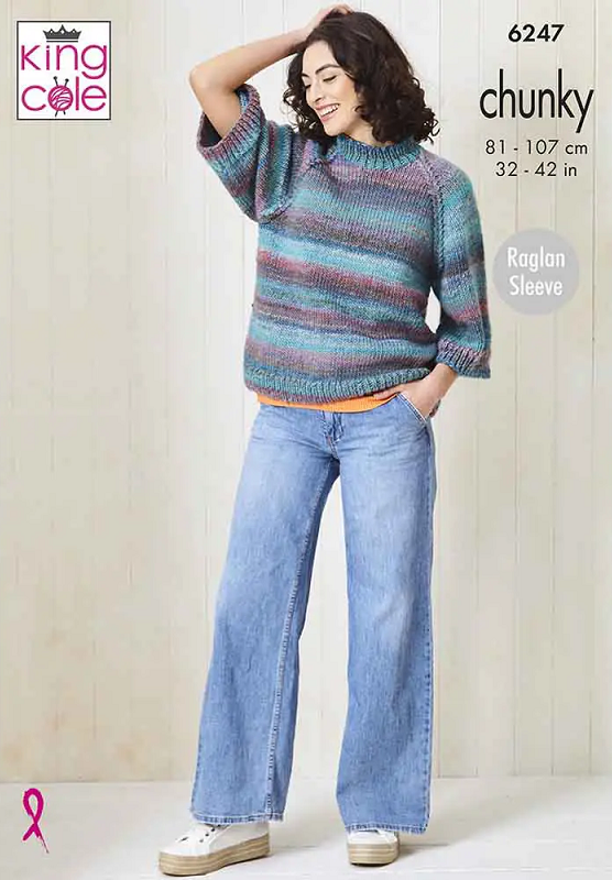 King Cole Cottagespun Chunky - Sweater & Cardigan (6247)