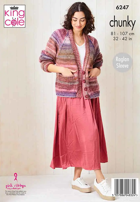 King Cole Cottagespun Chunky - Sweater & Cardigan (6247)