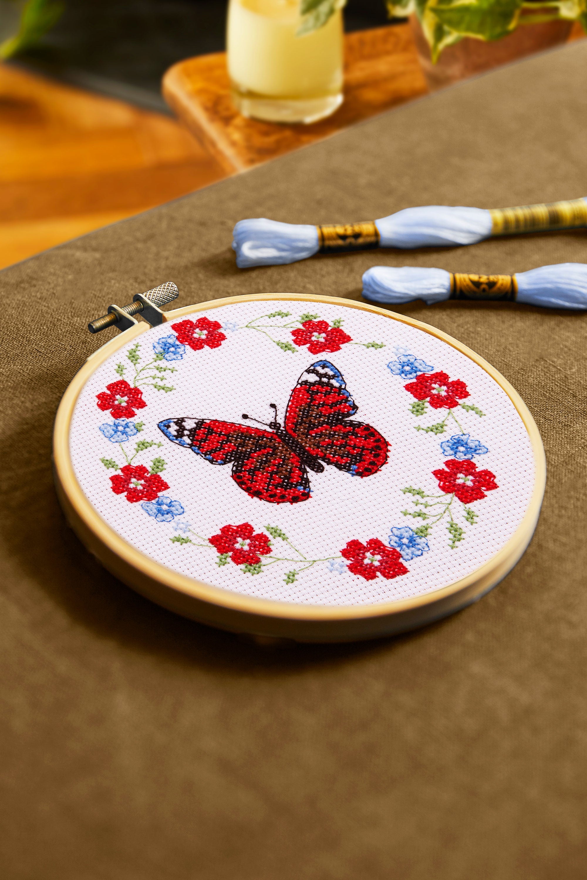 DMC Butterfly Blooms by Jo Aston (Cross Stitch Kit)