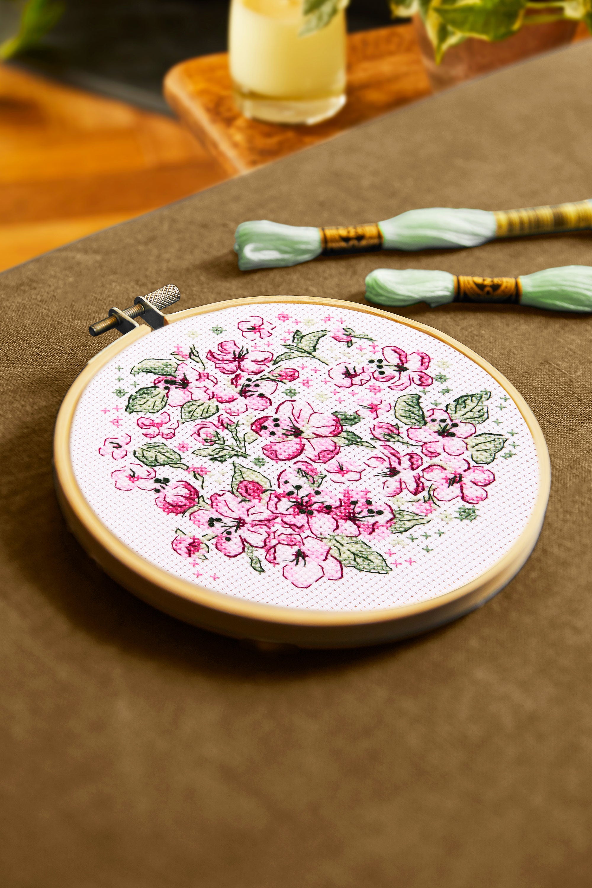 DMC Cherry Blossom by Anna Matvieieva (Cross Stitch Kit)