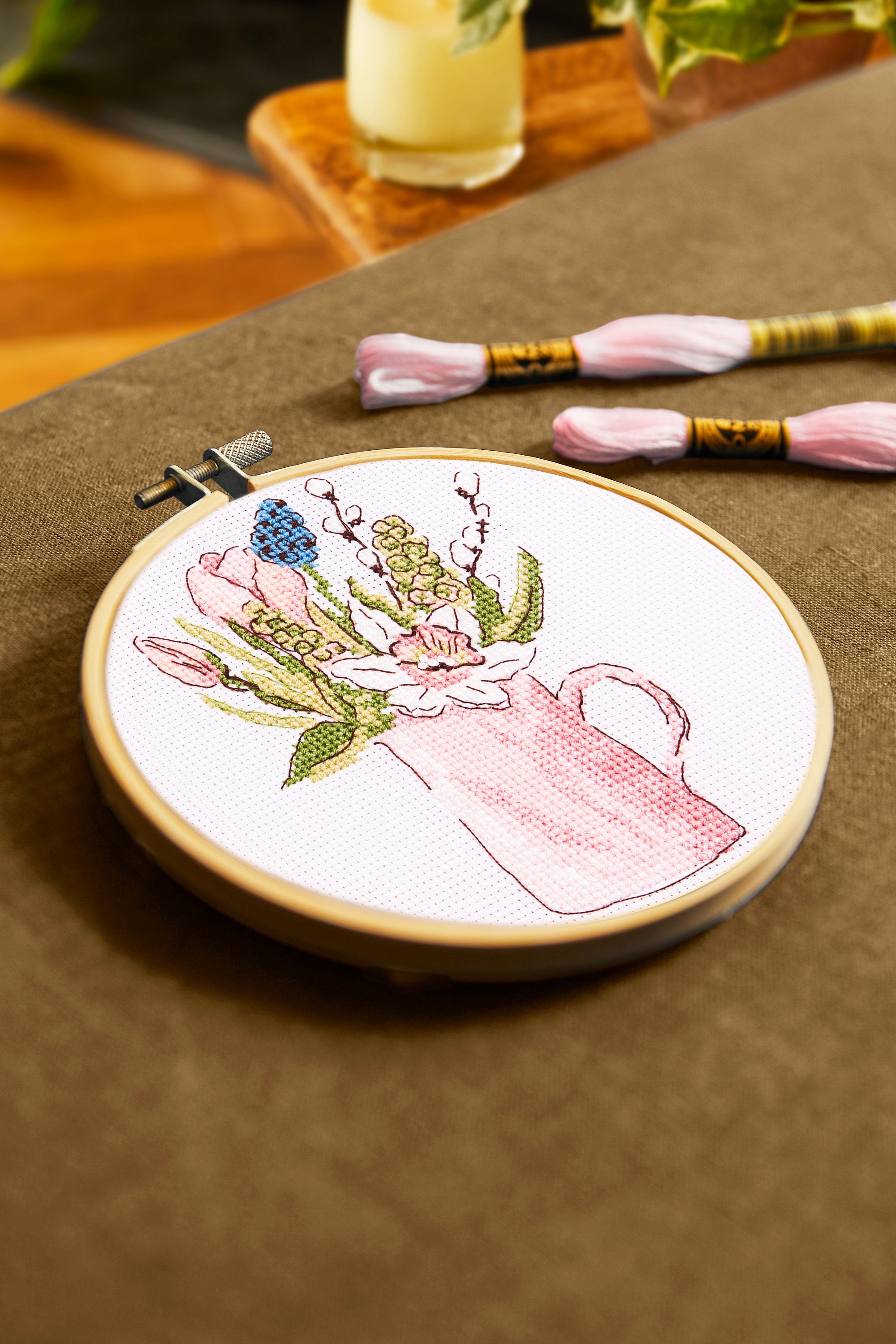 DMC Spring Garden Jug by Anna Matvieieva (Cross Stitch Kit)