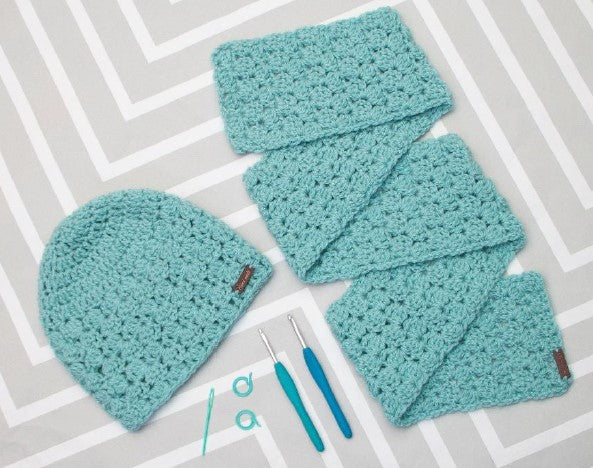 Cygnet Chunky - Soft Mint Hat & Scarf (CY1265) [Free Download]