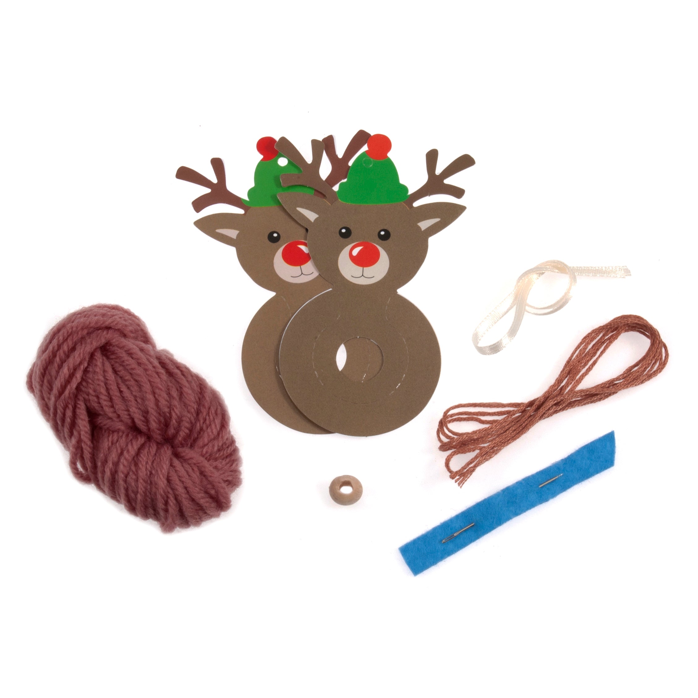 Pompom Decoration Kit - Reindeer