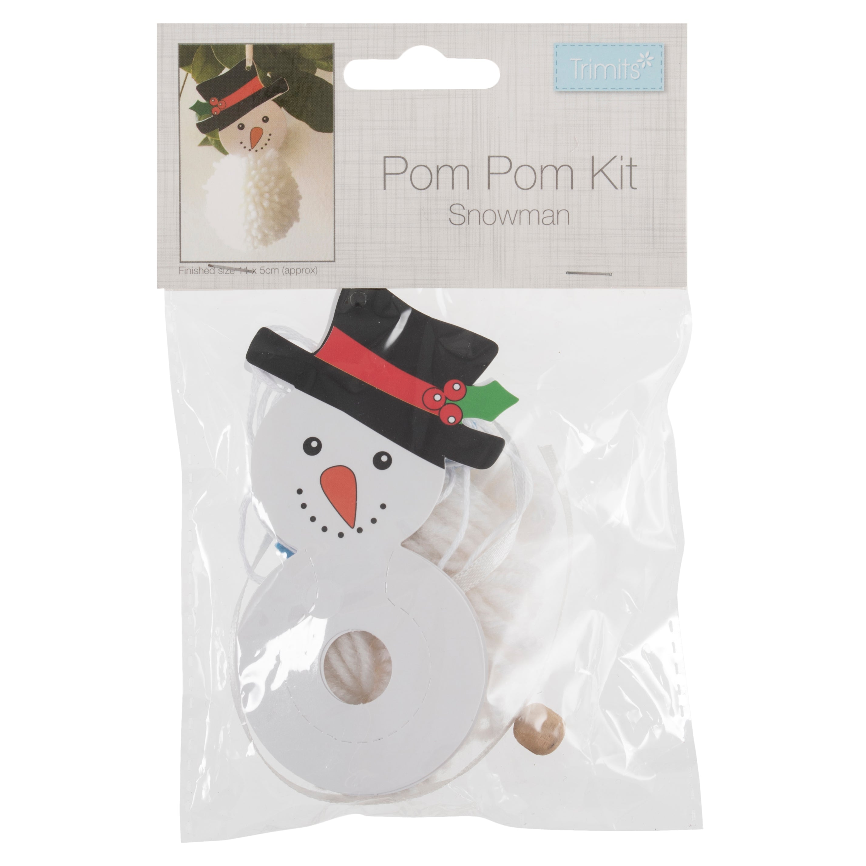 Pompom Decoration Kit - Snowman