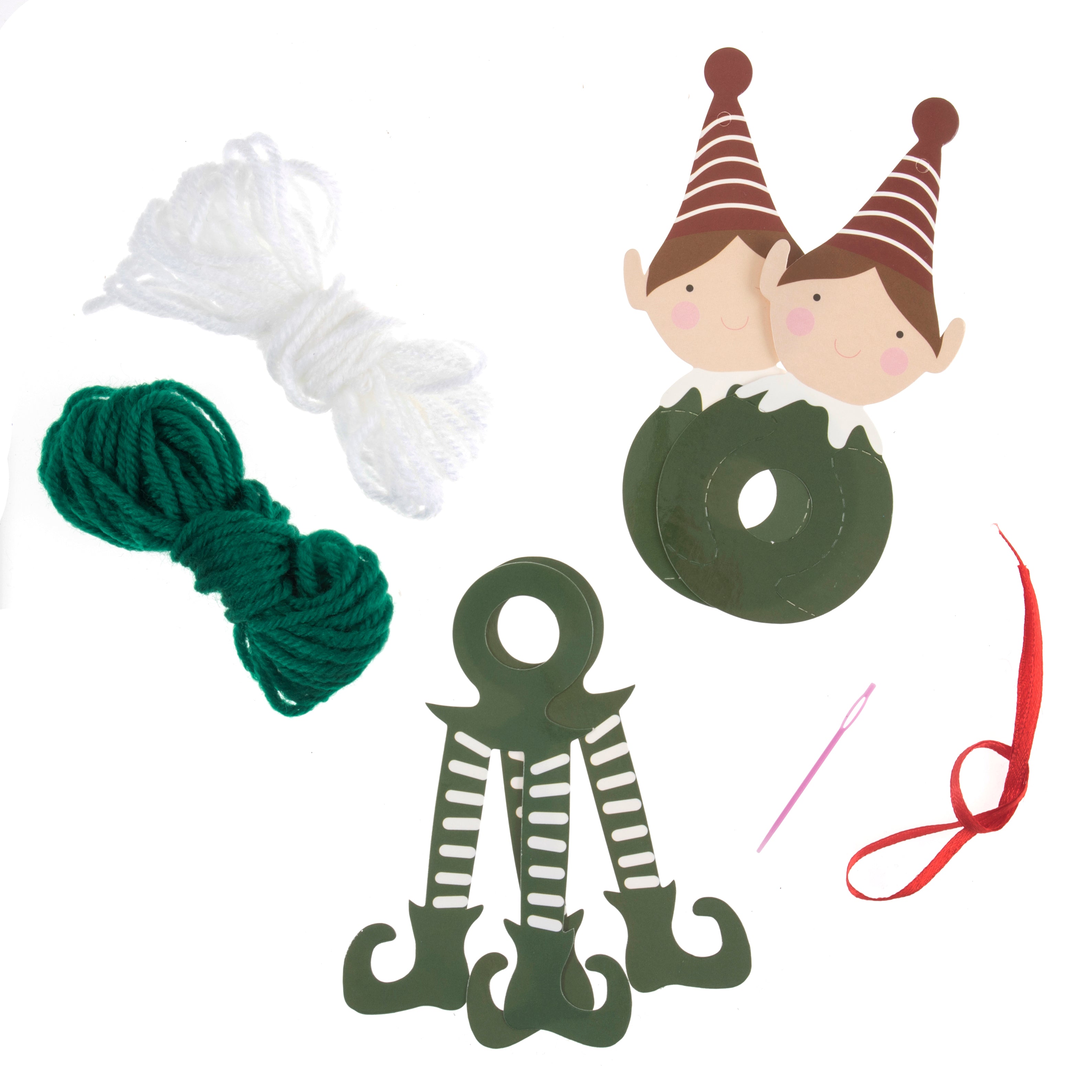 Pompom Decoration Kit - Christmas Elf