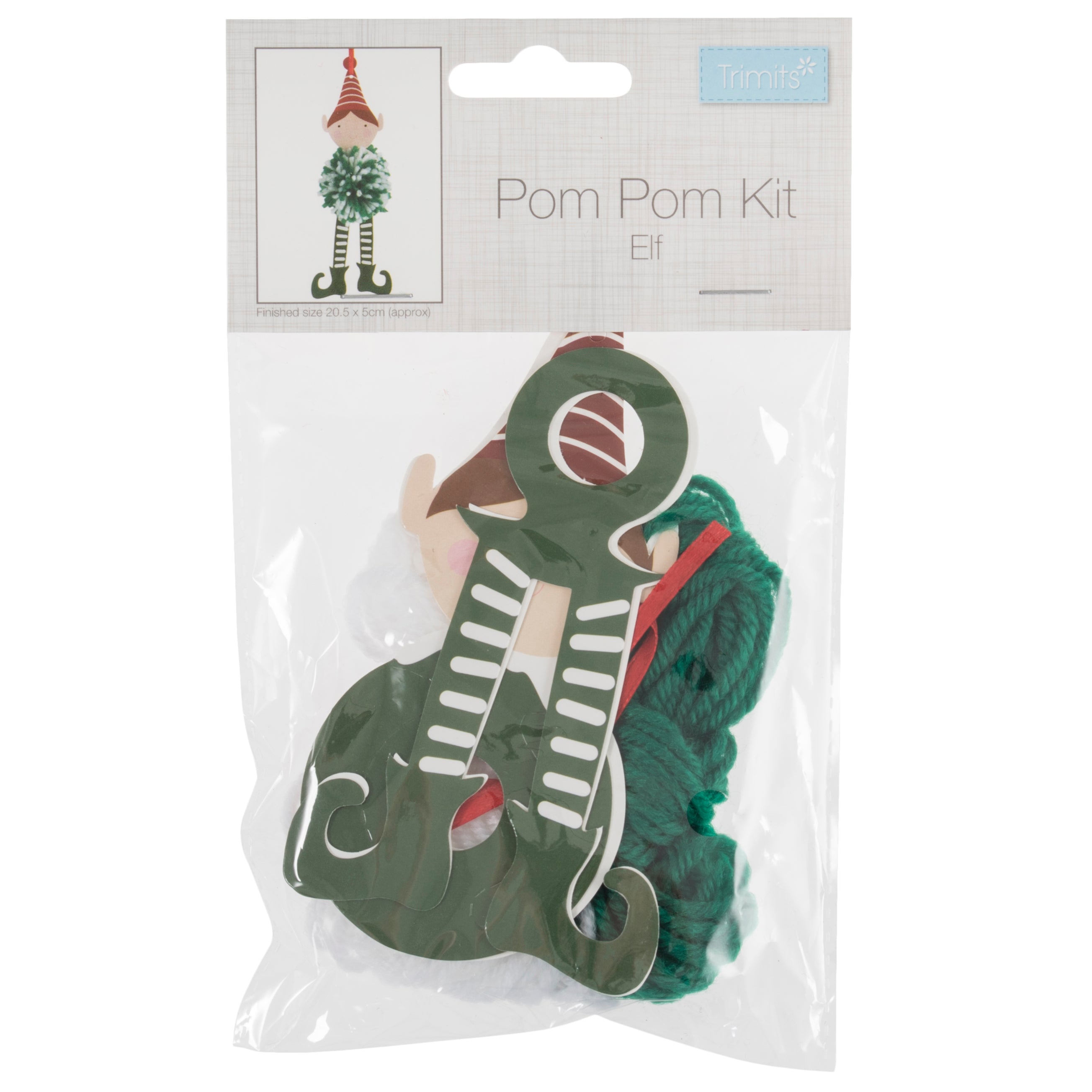 Pompom Decoration Kit - Christmas Elf