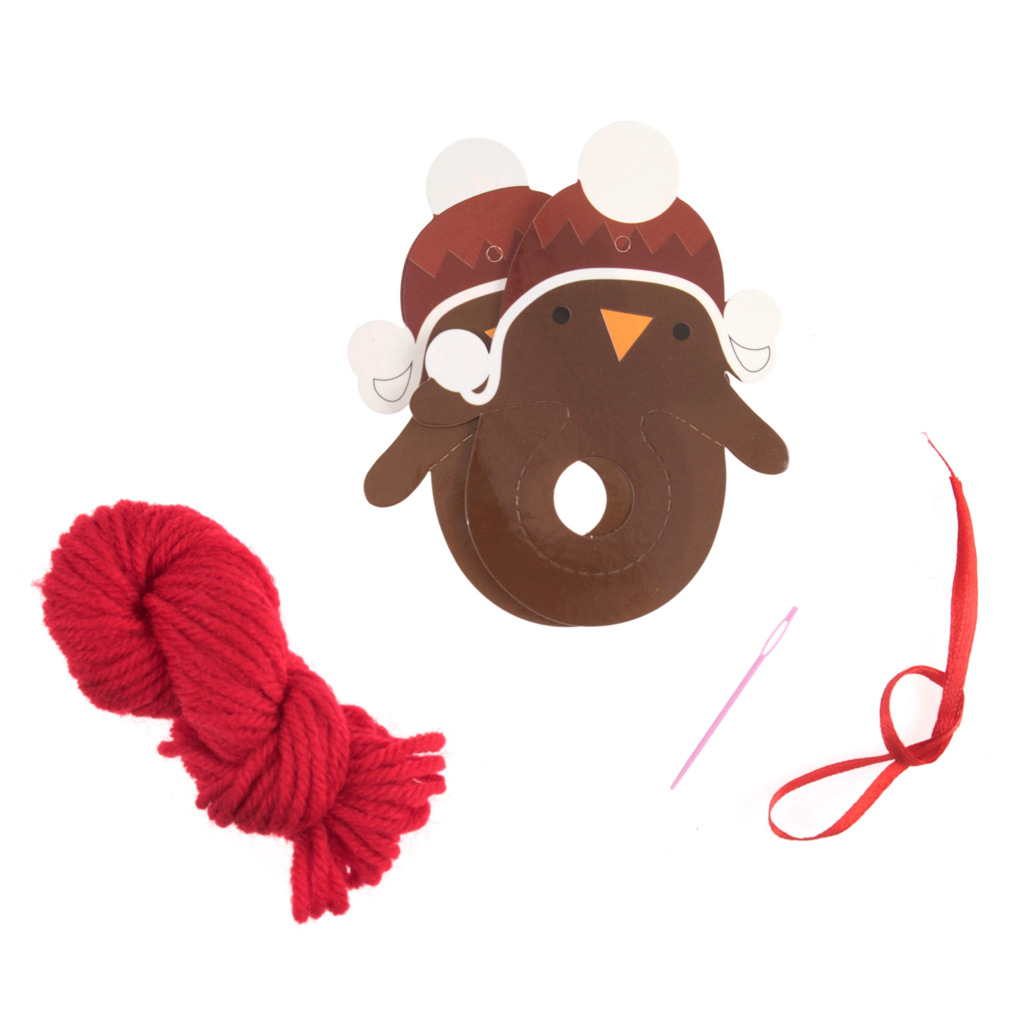 Pompom Decoration Kit - Robin