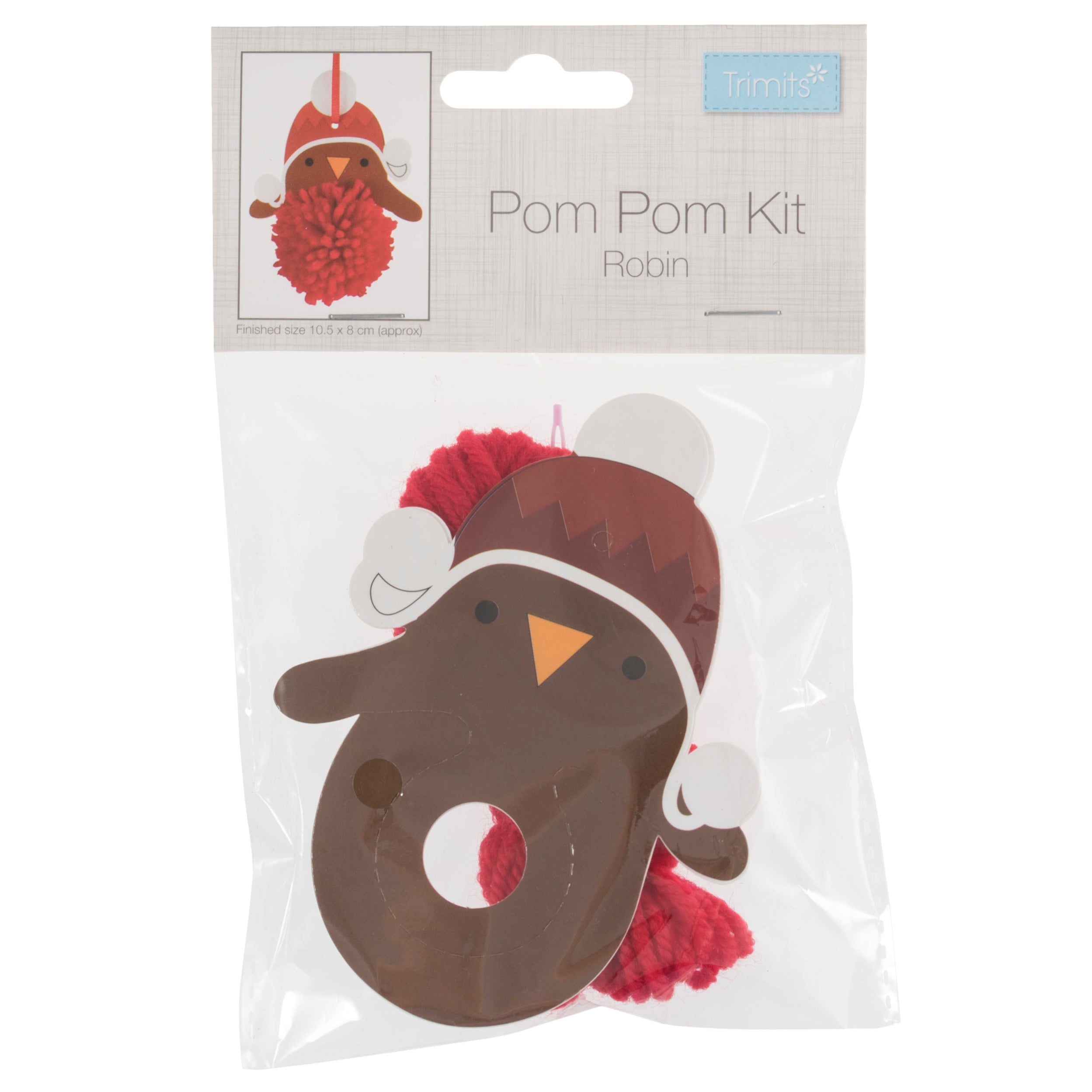 Pompom Decoration Kit - Robin