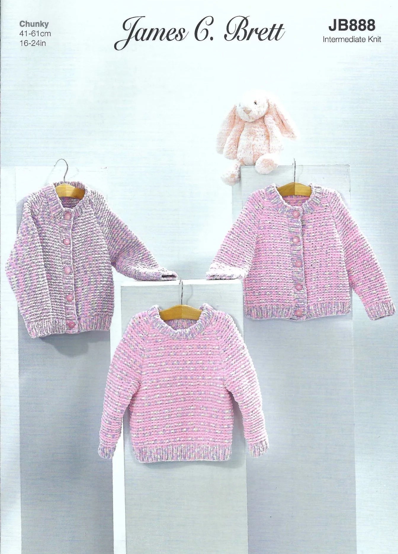 James C. Brett Flutterby Chunky - Cardigans & Sweater (JB888)