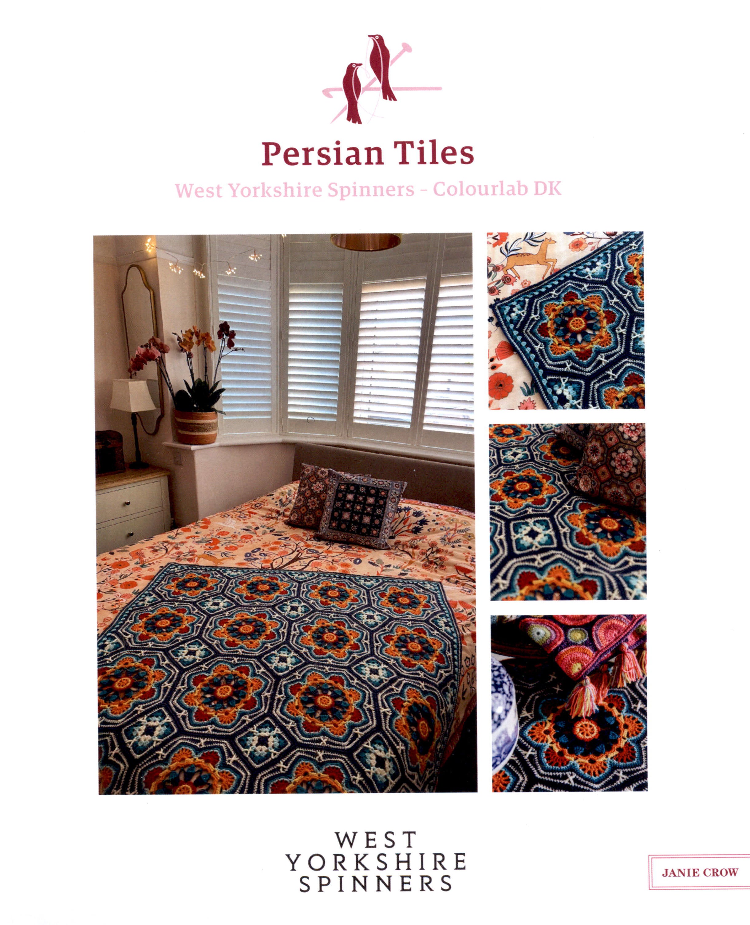 West Yorkshire Spinners ColourLab DK - Persian Tiles Blanket Pattern by Janie Crow