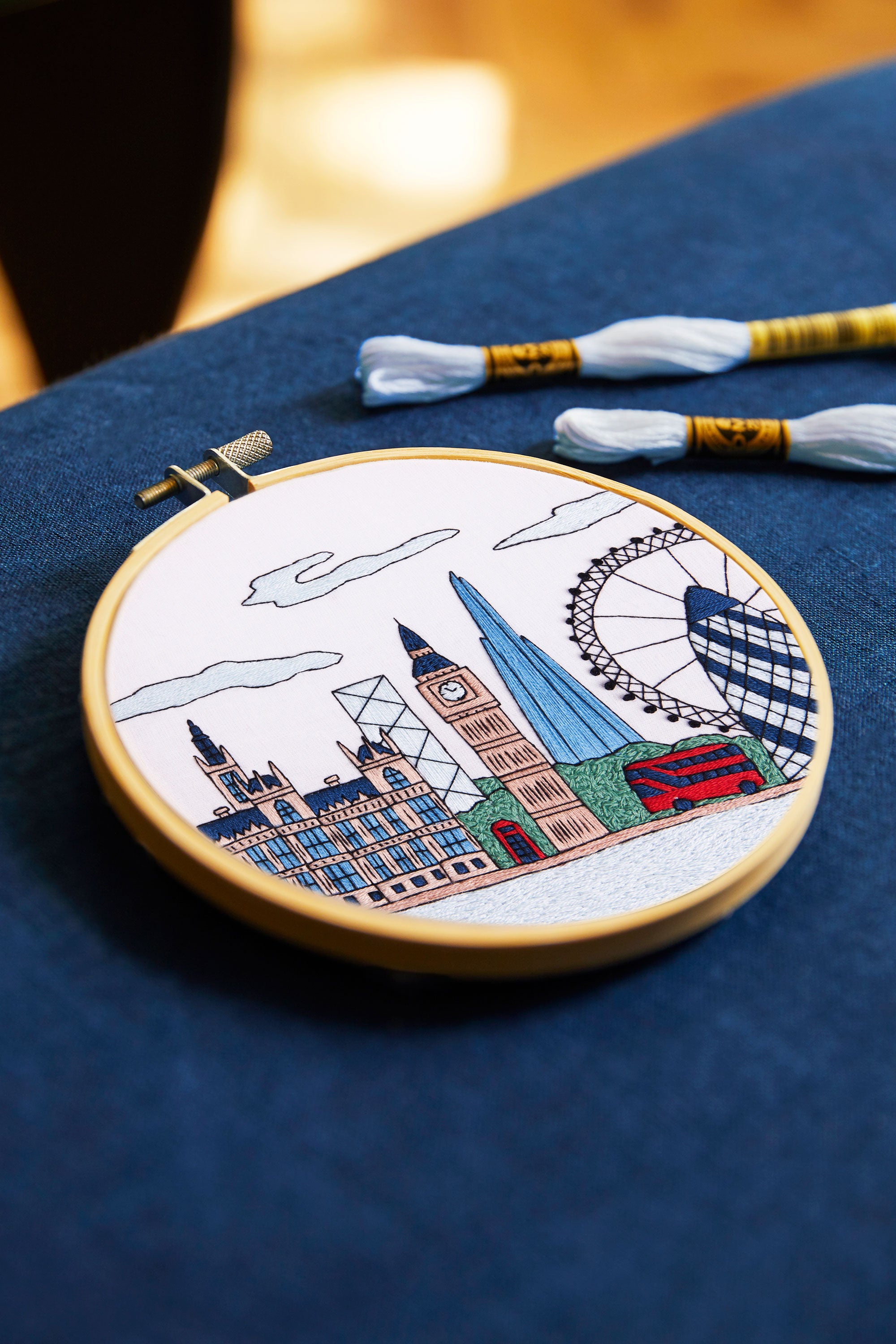 DMC London Skyline by Kseniia Guseva (Embroidery Kit)