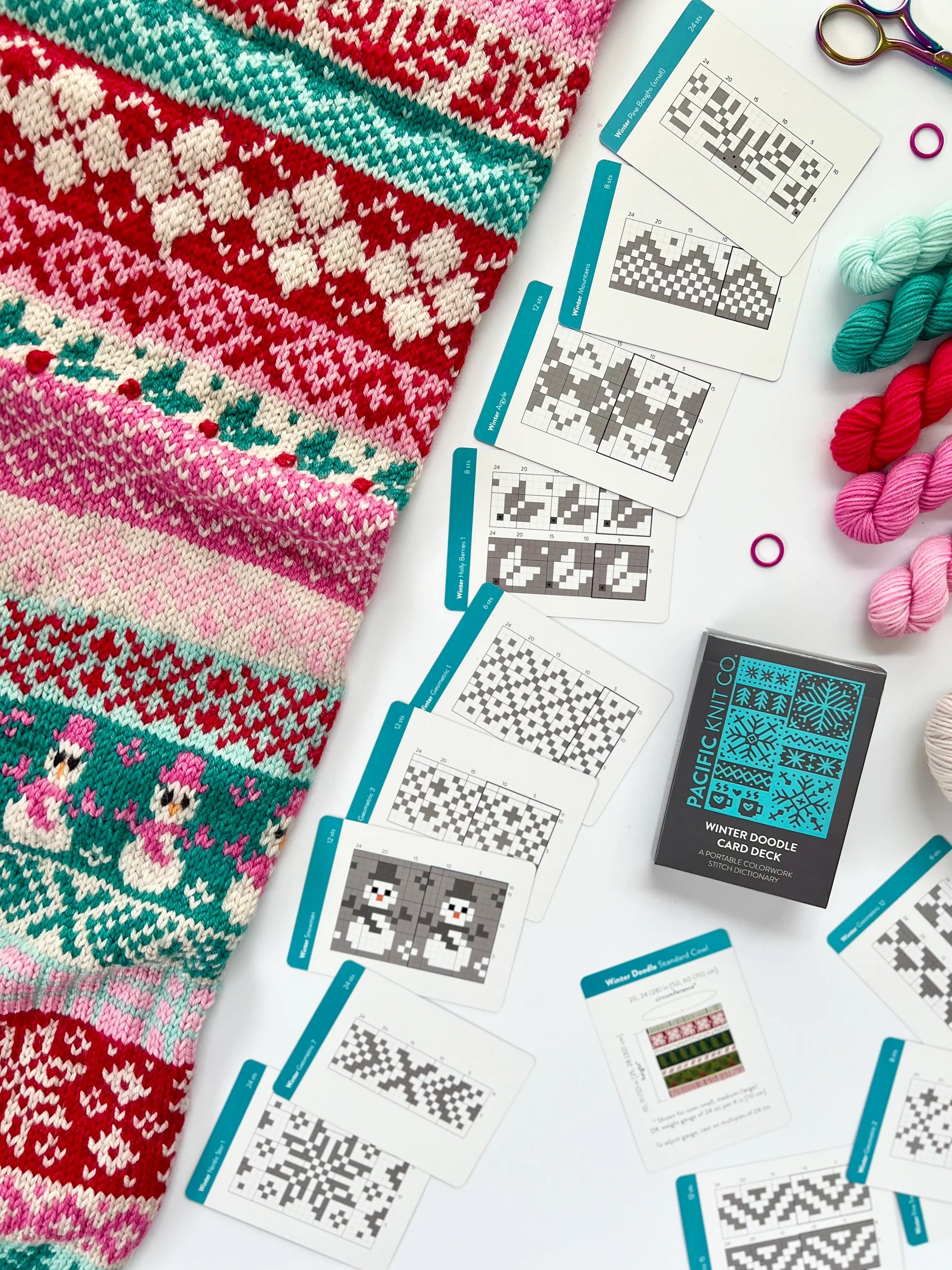 Pacific Knit Co Doodle Card Deck - Holiday 3 (Expansion Set)