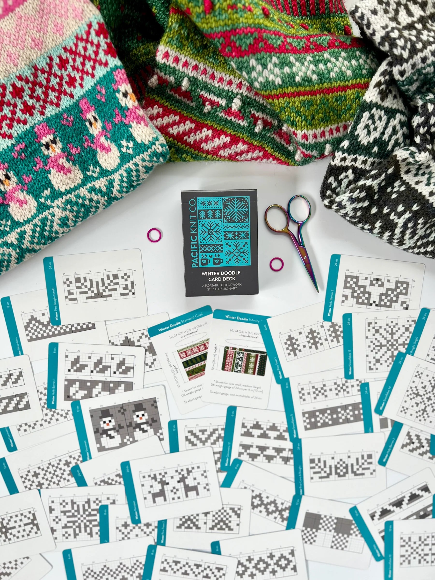 Pacific Knit Co Doodle Card Deck - Basic Theme