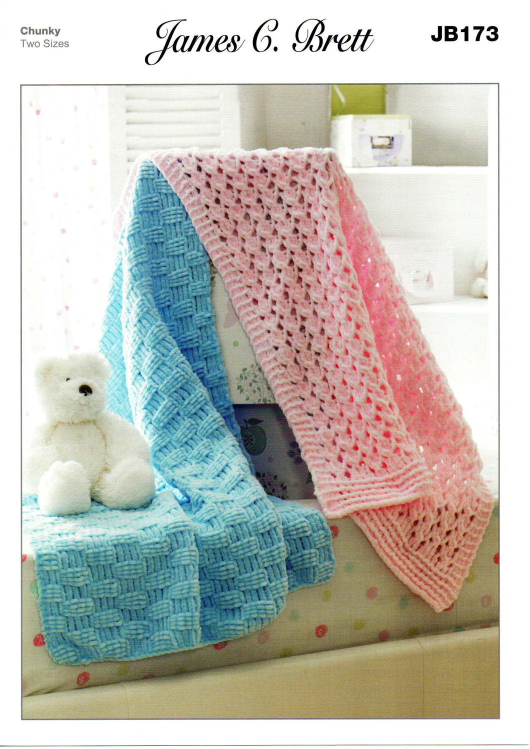 James C. Brett Flutterby Chunky - Blankets (JB173)