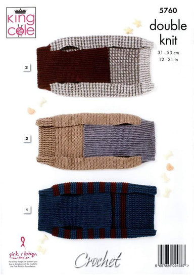 King Cole Patterns King Cole Pricewise DK - Dog Coats (5760) 5057886024687