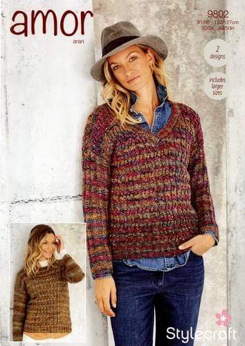 Stylecraft Patterns Stylecraft Amor - Sweaters (9802) 5034533074950